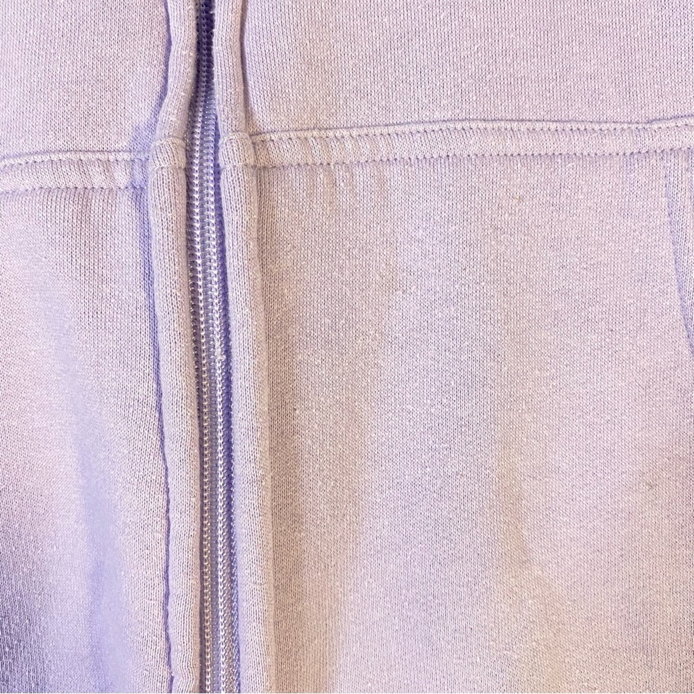 Playboy Bunny Vintage Zip-Up Hoodie Light Purple Bedazzled Outline Back Logo S M - Picture 5 of 11